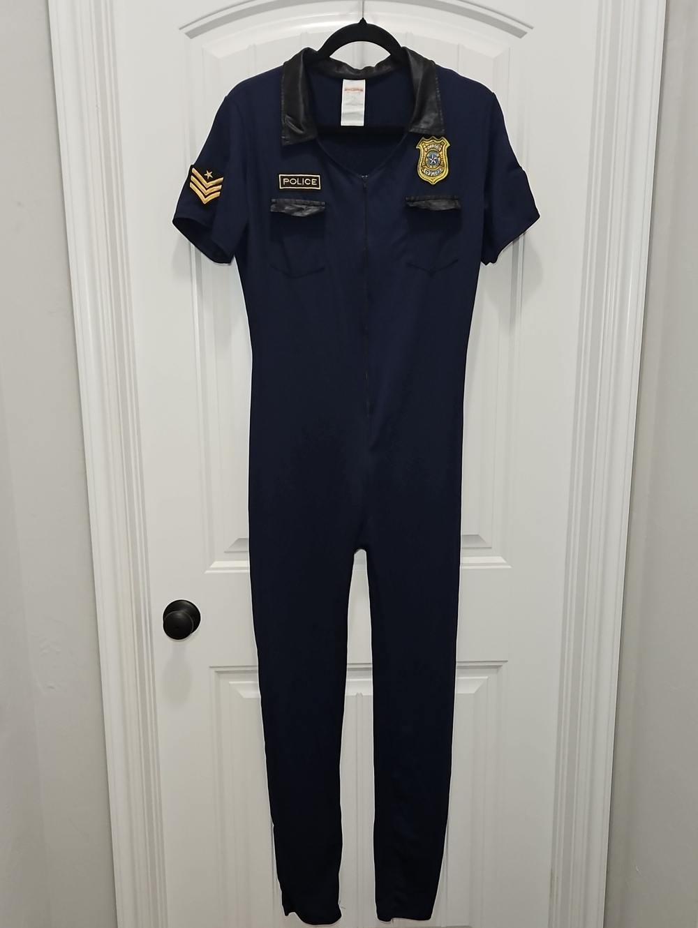 Women's Police Bodysuit Costume Cosplay XL Halloween Party Dress Up - Picture 3 of 12